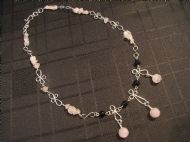 Rose Quartz Fancy Chain Necklace